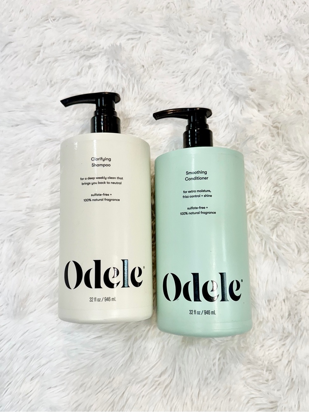 NEW Odele Clarifying Shampoo Smoothing Conditioner 32 oz Jumbo Set Clean Hair